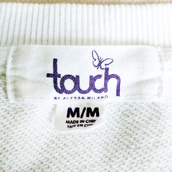 TOUCH Alyssa Milano Winnipeg Jets Crop Sweatshirt - Picture 4 of 7